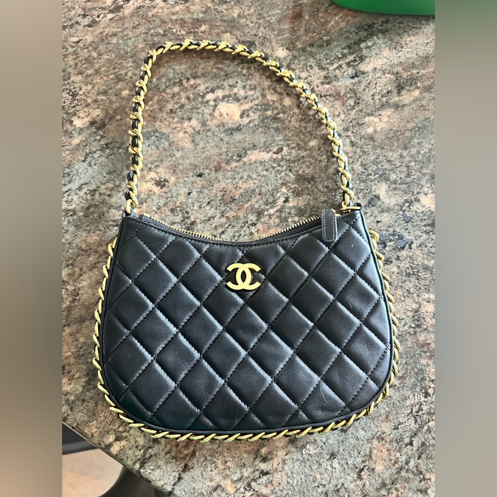 Black Quilted Women's Bag